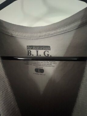 The Notorious B.I.G. Graphic Tee in Light Gray